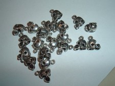 20 FOOTBALL HELMETS SPORTS 10MM SILVER BEAD CHARMS FOR BRACELET CHAIN JEWELRY