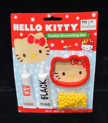 Hello Kitty Cookie Decorating Set with Cookie Cutter, Icing Pens, and Candy Dots
