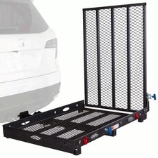 Silver Spring Steel Folding Scooter and Wheelchair Carrier - 48" L Loading Ramp.