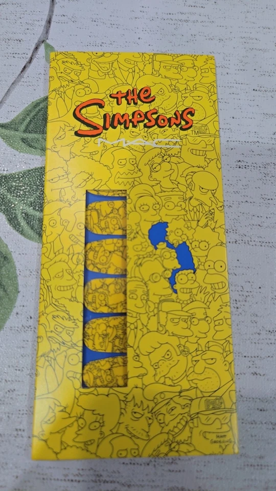 Mac x The Simpsons Lip Gloss, Nail Stickers,Quad Eyeshadow Limited Edition - Image 2 of 4