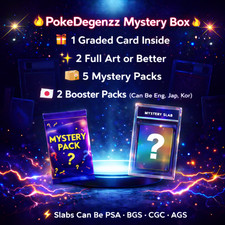 Pokemon Mystery Box - 1 Graded Card (PSA CGC), 1 pack, vintage and a full art!