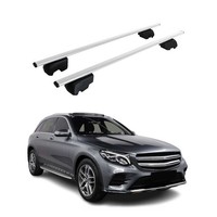 DachträGer GepäCkträGer FüR Mercedes GLC X253 SUV 2015-2023 ABE Stahl Silber