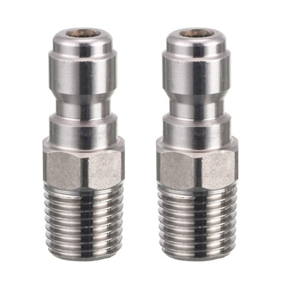 #ad Pressure Washer Couplers 1 4 Quick Connect Plug NPT Fitting 5000 PSI 2 Pack $17.91