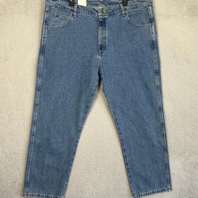 NEW Wrangler Blue Ridge Jeans Mens 42X29 Blue Relaxed Fit Straight Leg Denim