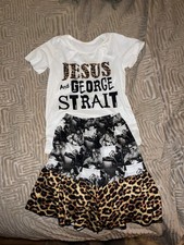 Jesus And George Strait 2 Piece Set Kids Size 5/6