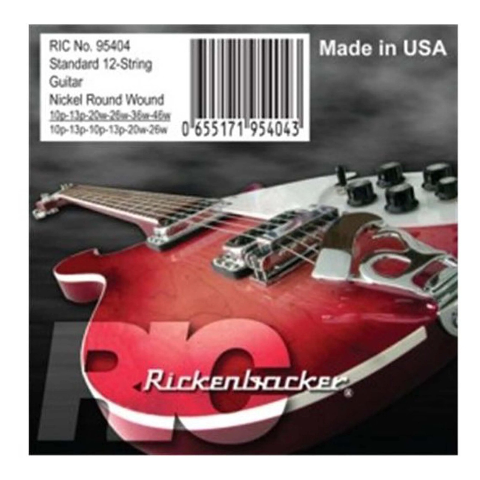 Струны для 12-струнной электрогитары Rickenbacker 95404 3990₽