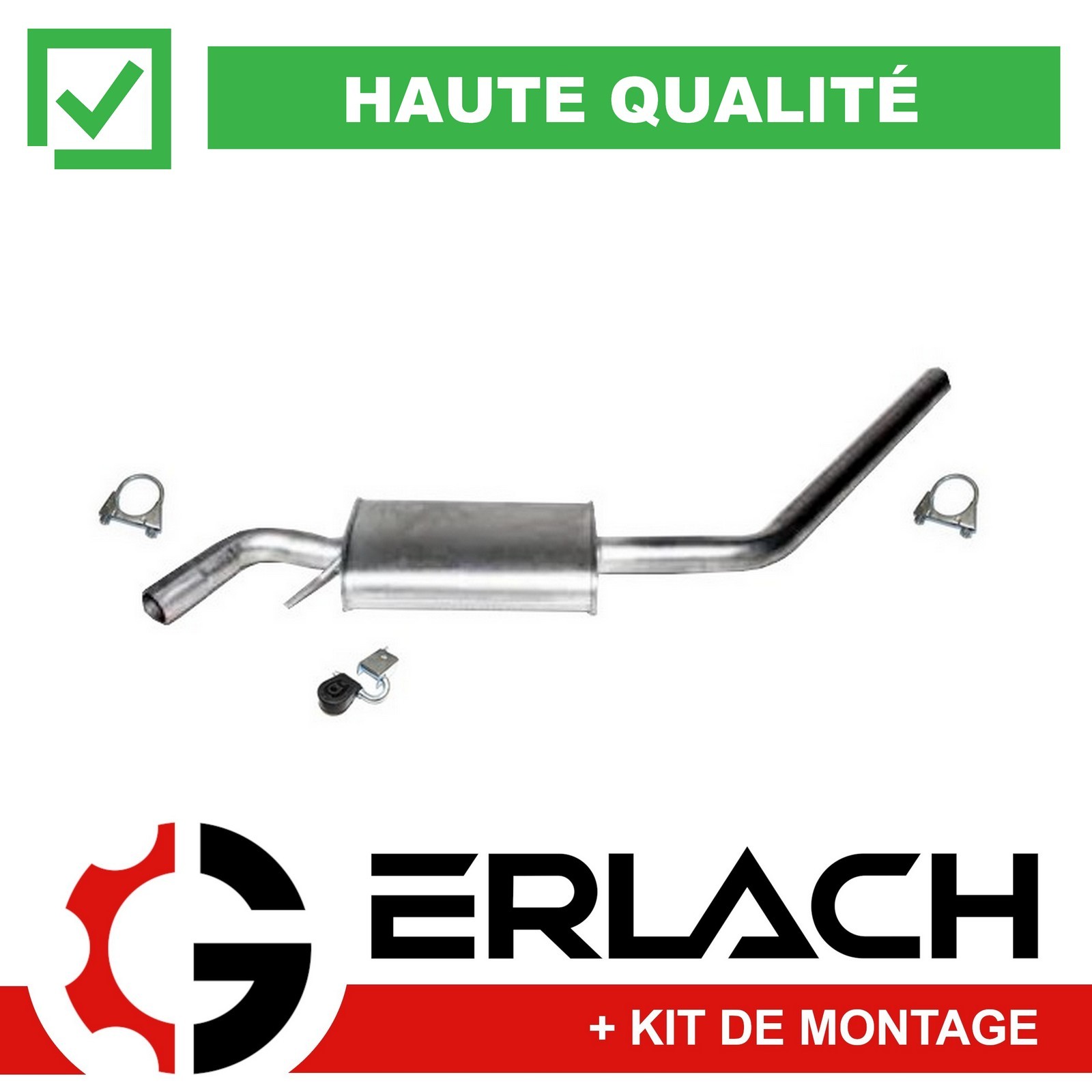 Silencieux intermédiaire pot échappement central VW Transporter T4 2.5 TD 9449