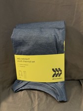 All In Motion Mid-Weight Youth Thermal Set Size Small 6/7 Blue Long Underwear