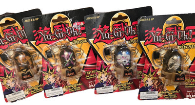 Yu-Gi-Oh! Series 1 Duel Monster Spinning 2D 3D Keychain  1996 - COMPLETE SET