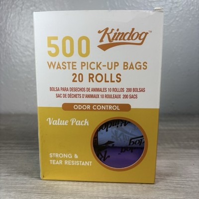 New Kindog Kinddog 500 Waste Pick-UP Bags 20 Rolls Poop Bags For Dogs