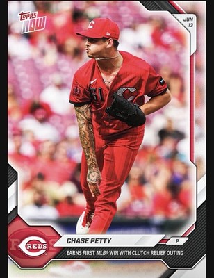 Chase Petty - 2026 MLB Topps NOW  - Card 329 - Presale - Reds!!