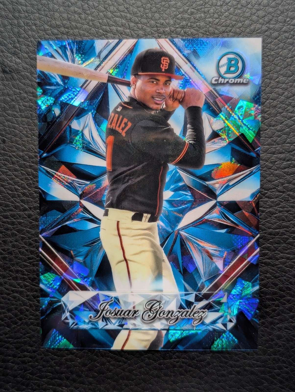 2025 Bowman Chrome Sapphire Selections Josuar Gonzalez Giants Case Hit SS-5