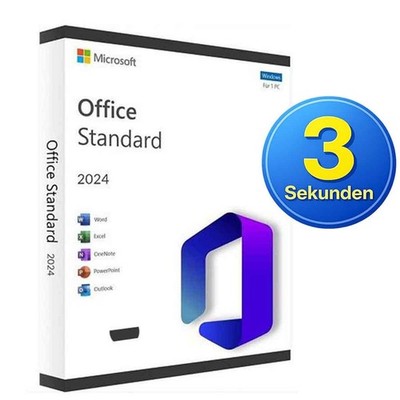 Microsoft Office 2024 Standard Lizenz Key Vollversion E-Mail Versand