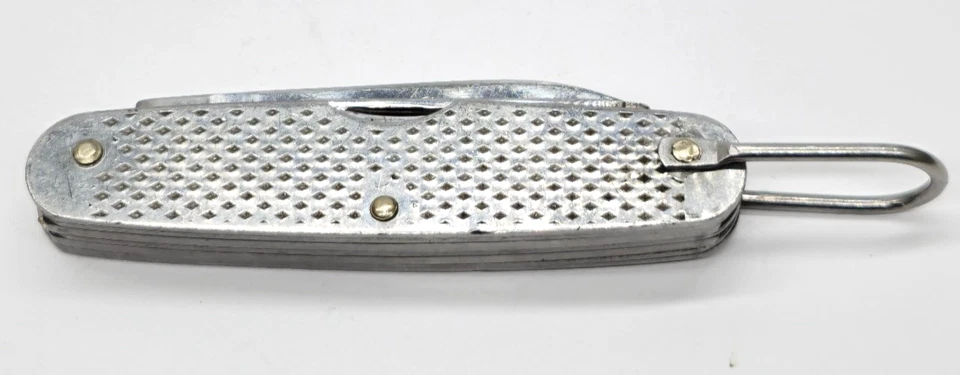 Vintage, 1986 U.S. Queen Cutlery Co. Stainless U.S Military Utility Pocket Knife - Image 2 of 4