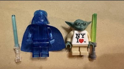 Yoda  I Love NY   & Darth Vader (Blau durchsichtig)   Sammlerfiguren StarWars