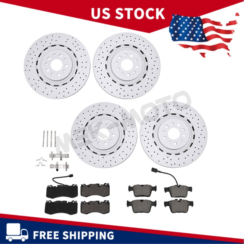 For Maserati Levante S Front And Rear Brake Pads + Rotors 670037769 670105706