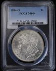 1884 O Morgan Silver Dollar $1 PCGS MS 64 Great Luster New Orleans