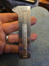 Vintage The Executive Pocket Chum Sliding Caliper Stainless Steel Machinist Tool