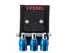 VESSEL Quick Catcher Triple Holder with Magnet Blue QB-10MB3B