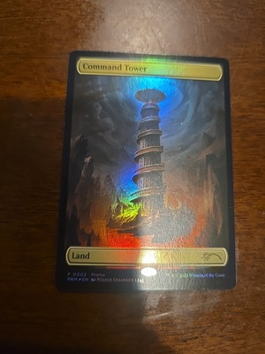 #ad #ad Command Tower MTG Foil Textless Tower Promo NM $8.25