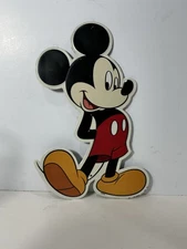 Mickey Mouse Metal Sign Open Road Brands Walt Disney USED 12” X 8”