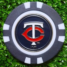 MLB Minnesota Twins Golf Ball Marker Magnetic Poker Chip New