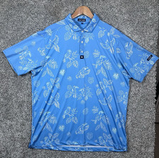 Bad Birdie Men's Golf Polo 2XL No Fly Zone Blue Lightweight Golf Apparel XXL