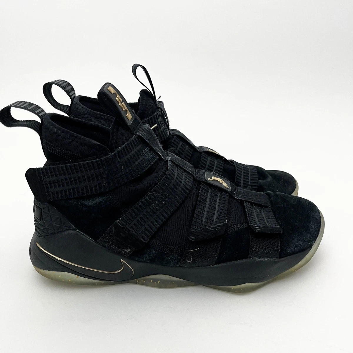 Mens Nike Zoom Lebron soldier 11 sz 7.5 basketball shoes sneakers black Nike LeBron Zoom Soldier 11 Black Gold - 897646-002 main image 2