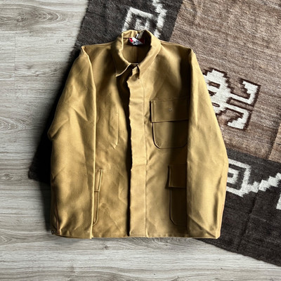 Vintage French German Workwear Chore Utility Cotton Jacket Size M