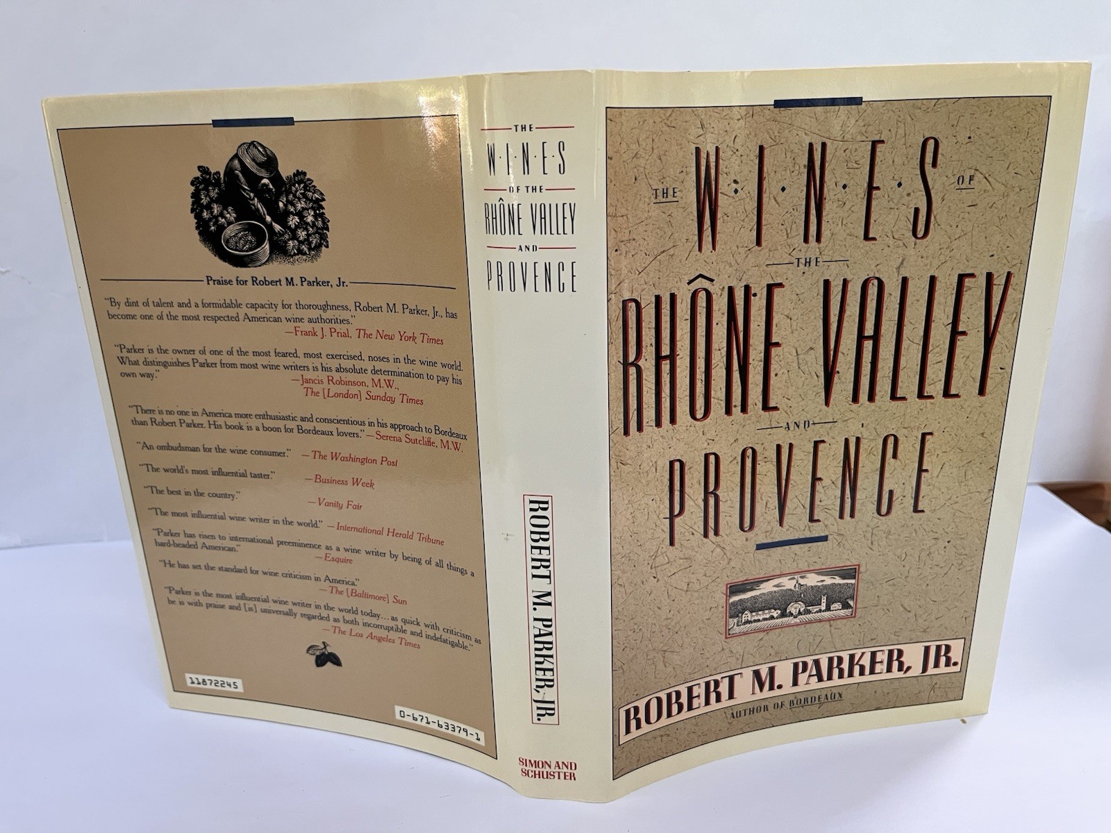 Robert M Parker Jr Signed WINES OF THE RHONE VALLEY AND PROVENCE 1st Ed/1st Prnt