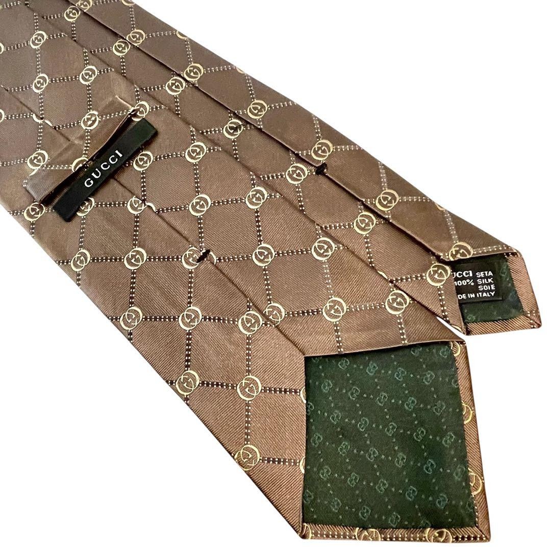205 GUCCI tie GG pattern interlocking check patte… - image 5