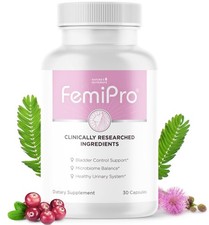 FemiPro Bladder Support Supplement -Urinary Tract Health/Microbiome Balance 30ct