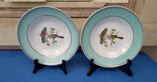 Deux Assiettes Creuses Anciennes Faïence Badonviller Les Oiseaux