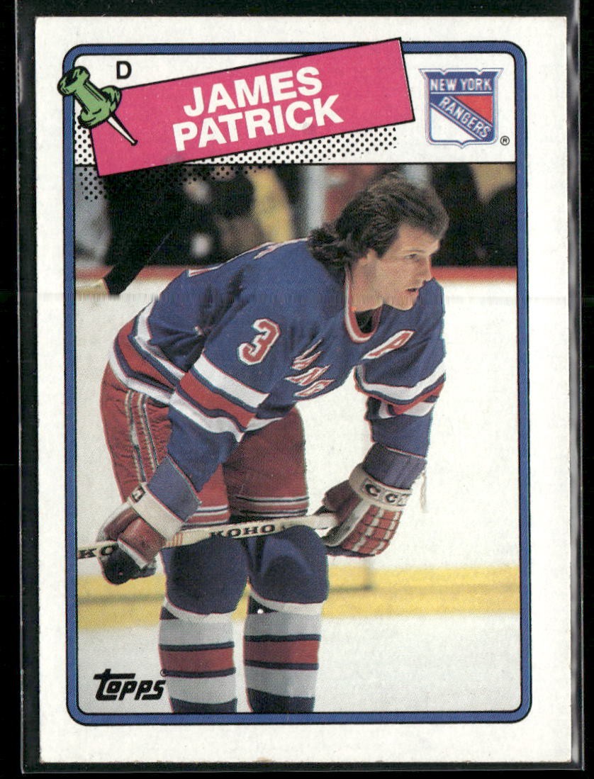 1988-89 Topps James Patrick #69 New York Rangers