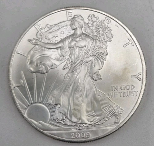 2009 US SILVER AMERICAN EAGLE 1OZ 999 FINE Silver Dollar LIBERTY Bullion Coin