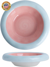 6-Inch Ceramic Cat Food Bowl,6 Oz Wide Shallow Cat Bowls,Whisker Fatigue Relief,