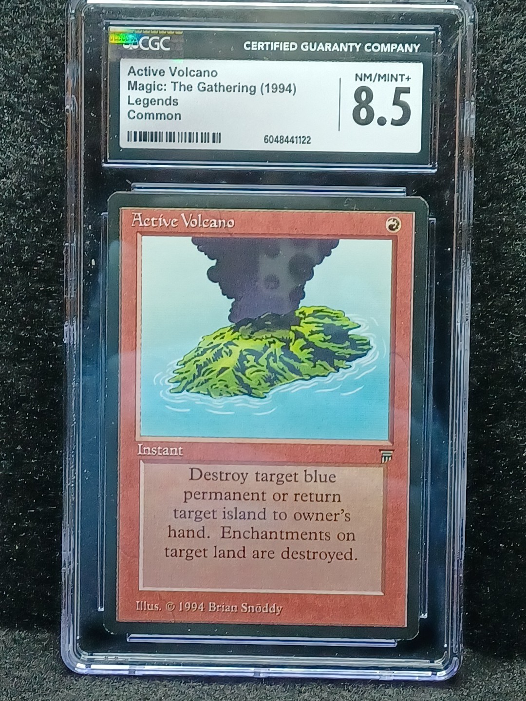 Vintage Active Volcano - Magic: The Gathering - Legends CGC 8.5 NM/MINT 1994