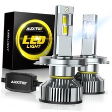 H4 9003 Light Bulbs Fog Light Bulbs, 900 Brightness 6500K Cool White, 9003 H4
