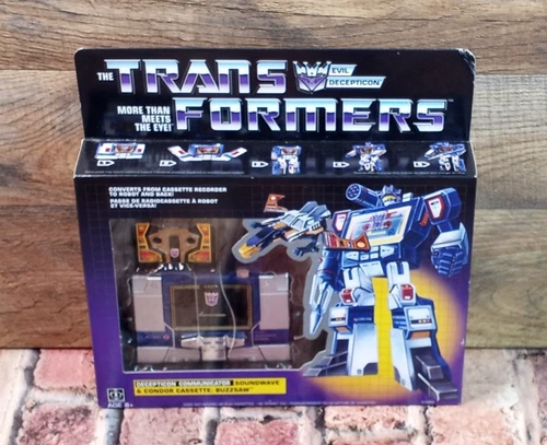 Transformers Vintage G1 Reissue Decepticon Soundwave & Condor Cassette: Buzzsaw