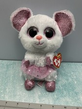 Ty Beanie Boos - NINA the Ballerina Mouse 6" Plush Stuffed Animal Toy NWT