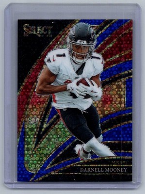 2025 Panini Select #246 Darnell Mooney Blue Disco Prizm #/25