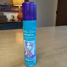 Hair Color Spray with Glitter - Temporary HairSpray 2.5 oz EASY TO WASH PURPLE