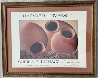 Harvard U Soul Spirit Latin America SHEILA LICHACZ Signed Poster Panama Love