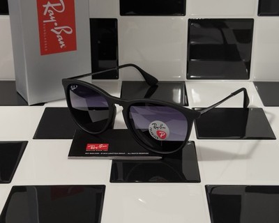 Ray-Ban RB4171 Erika 622/8G Black Grey Gradient Sunglasses Ships Today