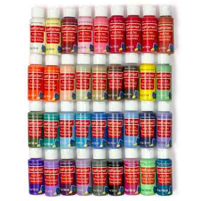 36 Color Acrylic 2oz Paint Value Set by Craft Smart 