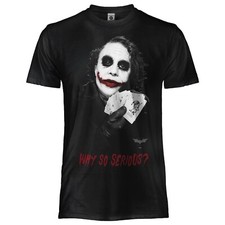 T SHIRT  JOKER VOLTO  ORIGINALE Bimbo Adulto Maglia Maglietta Nera novita 2025
