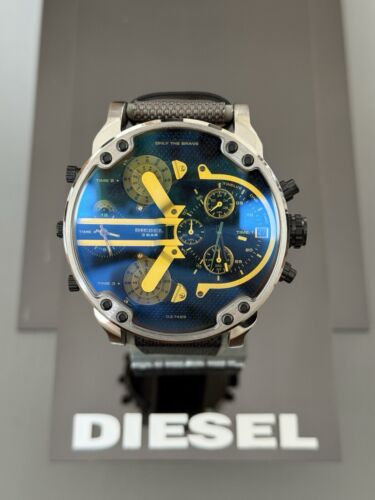 NEW Diesel Mr Daddy 2.0 Black DZ7429 Large Mens Chronograph Watch NIB
