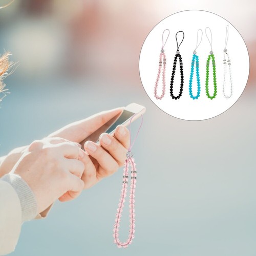 5 Pcs Handytasche Kette Handgelenk Lanyard Für Telefon Perlen Telefongurt - Zdjęcie 12 z 12