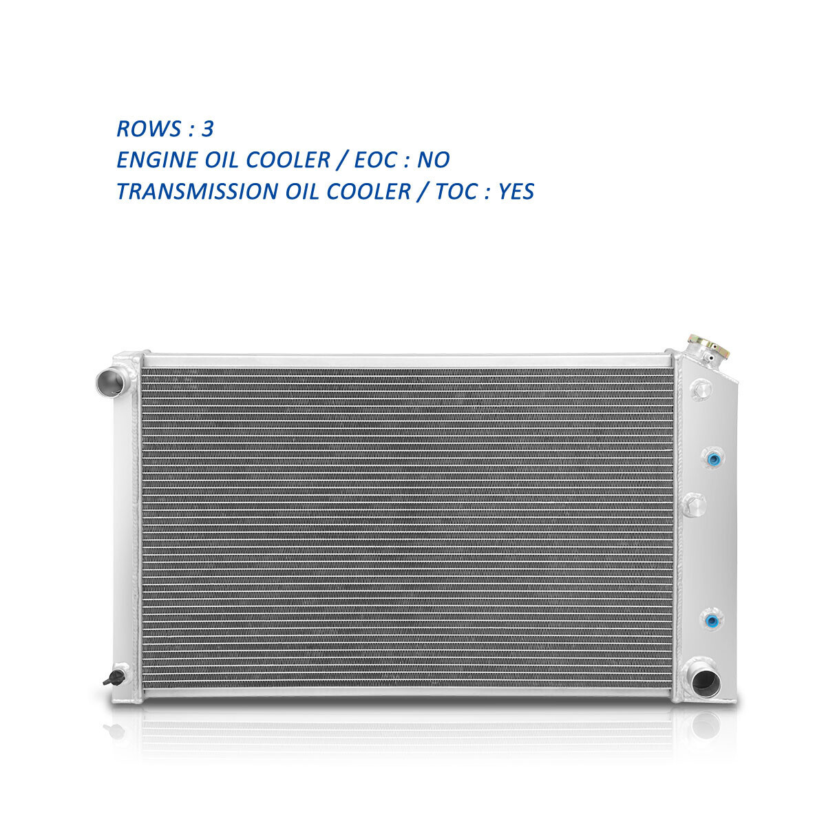 For 73-80 Chevy C10/C20/C30 K10/K20/K30 3-Row Core Aluminum Radiator ...