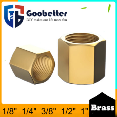 BSP Female Thread 1/8'' 1/4'' 3/8'' 1/2'' 1'' Brass Pipe Fitting Adapter DIY Coupler